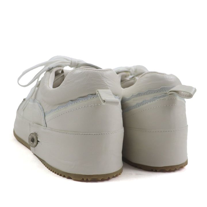 Excellent LOEWE sneakers Deconstructed White light blue leather mens 40 592301