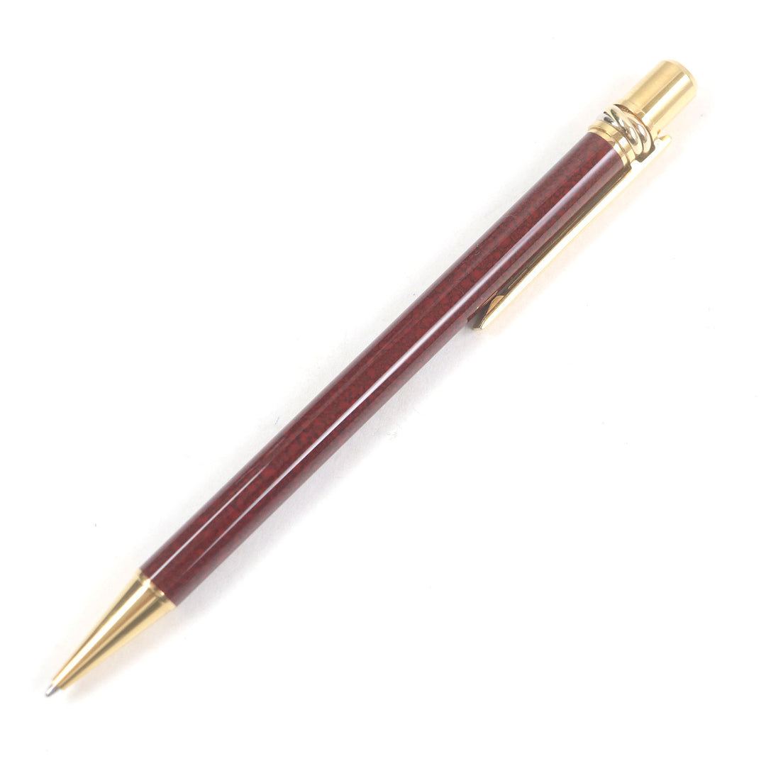Great Cartier Ballpoint pen Trinity de Cartier Twist type Bordeaux gold mens
