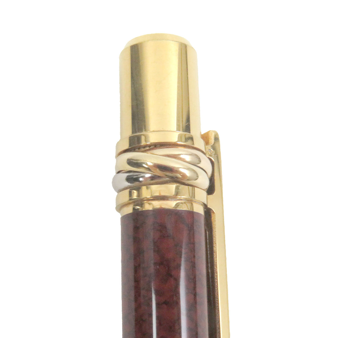 Great Cartier Ballpoint pen Trinity de Cartier Twist type Bordeaux gold mens