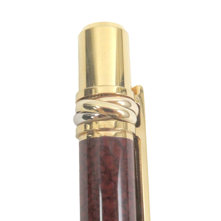 Great Cartier Ballpoint pen Trinity de Cartier Twist type Bordeaux gold mens