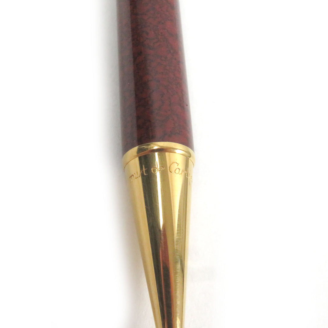 Great Cartier Ballpoint pen Trinity de Cartier Twist type Bordeaux gold mens