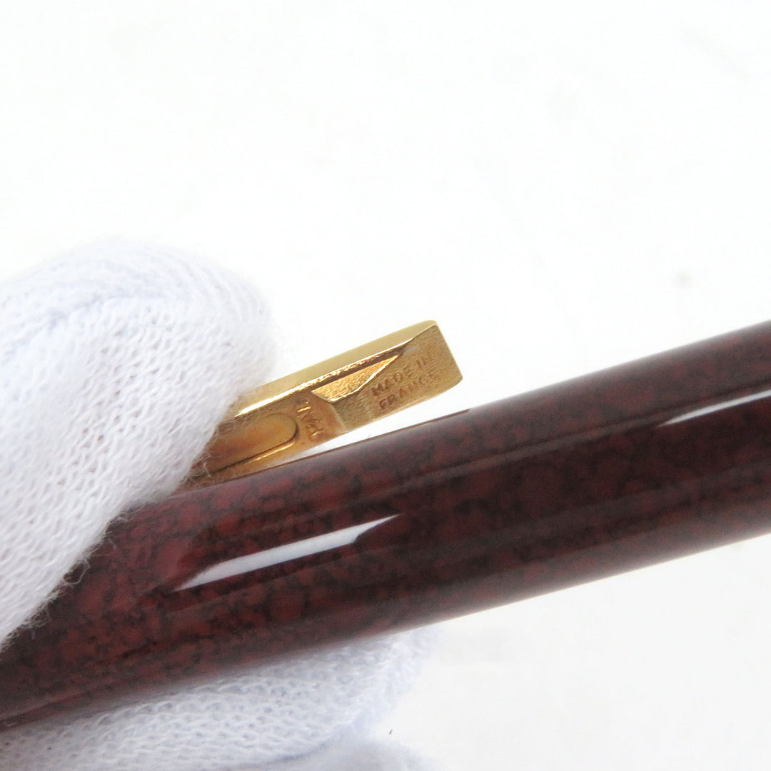 Great Cartier Ballpoint pen Trinity de Cartier Twist type Bordeaux gold mens