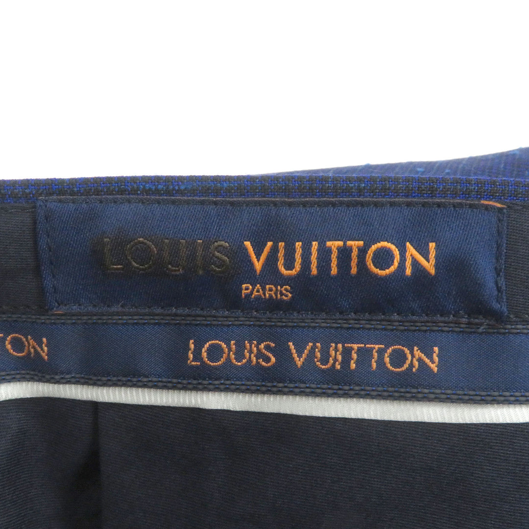 Pristine LOUIS VUITTON Pants Single Slacks Trousers Navy wool mens 36
