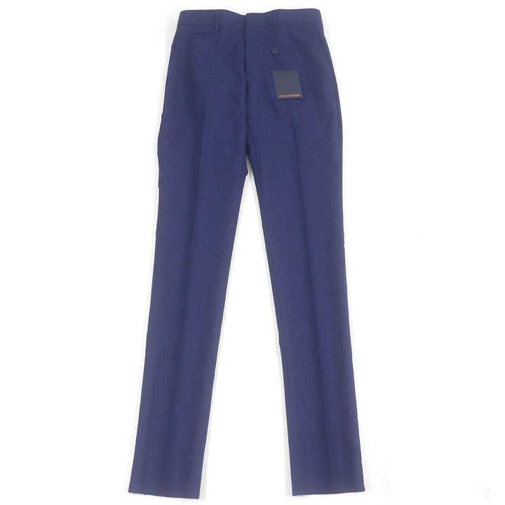 Pristine LOUIS VUITTON Pants Single Slacks Trousers Navy wool mens 36