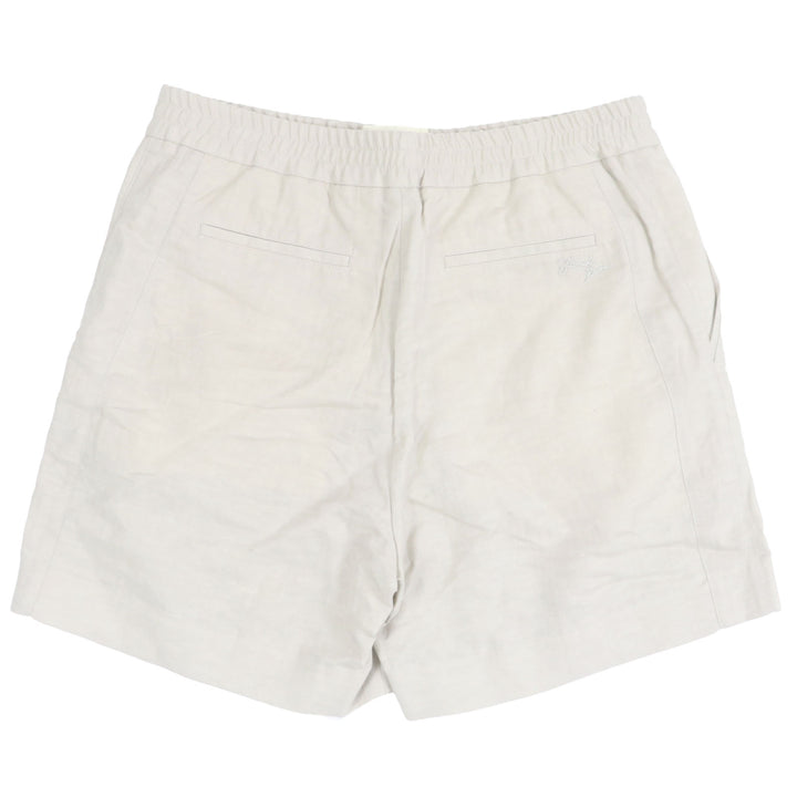Excellent FENDI Pants logo embroidered short Kinari linen mens 50 FB0779