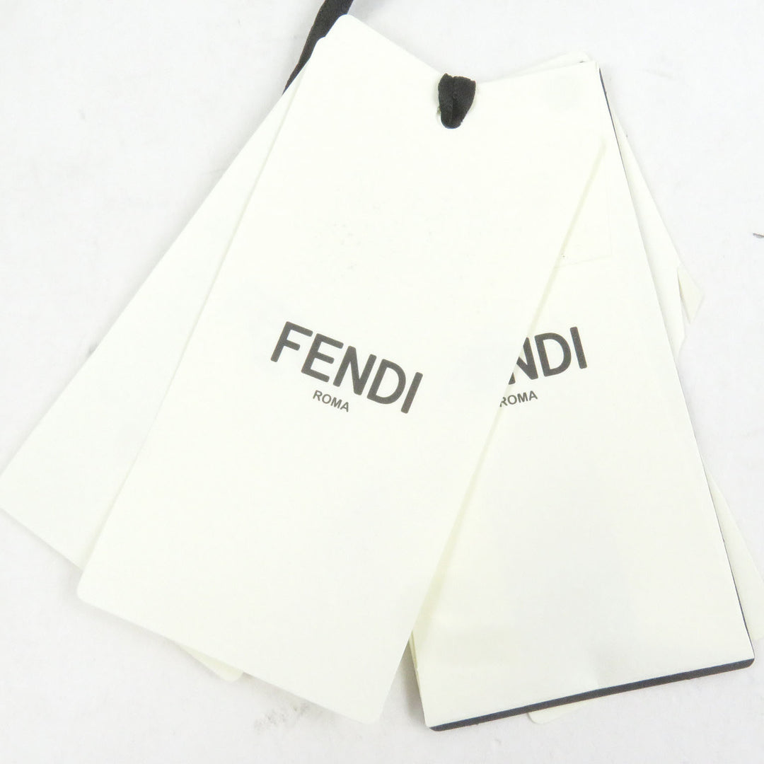 Excellent FENDI Pants logo embroidered short Kinari linen mens 50 FB0779