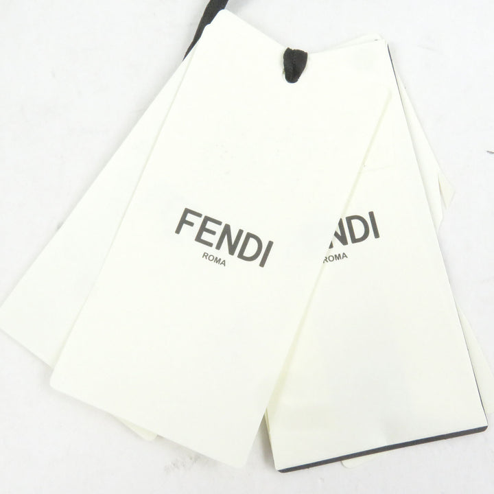 Excellent FENDI Pants logo embroidered short Kinari linen mens 50 FB0779