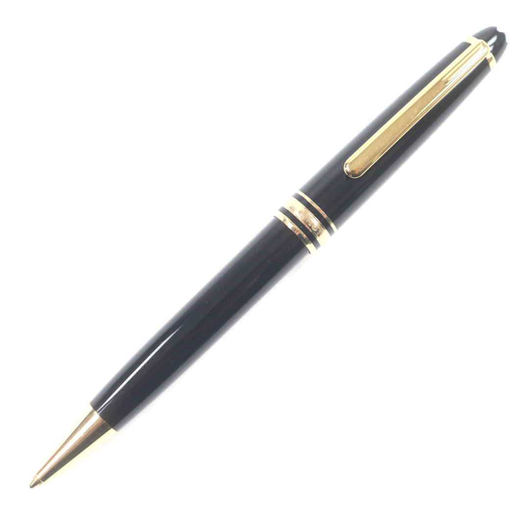 Very Good MONTBLANC Ballpoint pen Meisterstck Classic Black gold ー mens