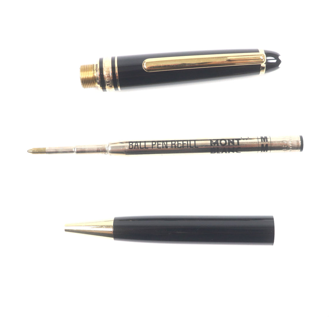 Very Good MONTBLANC Ballpoint pen Meisterstck Classic Black gold ー mens