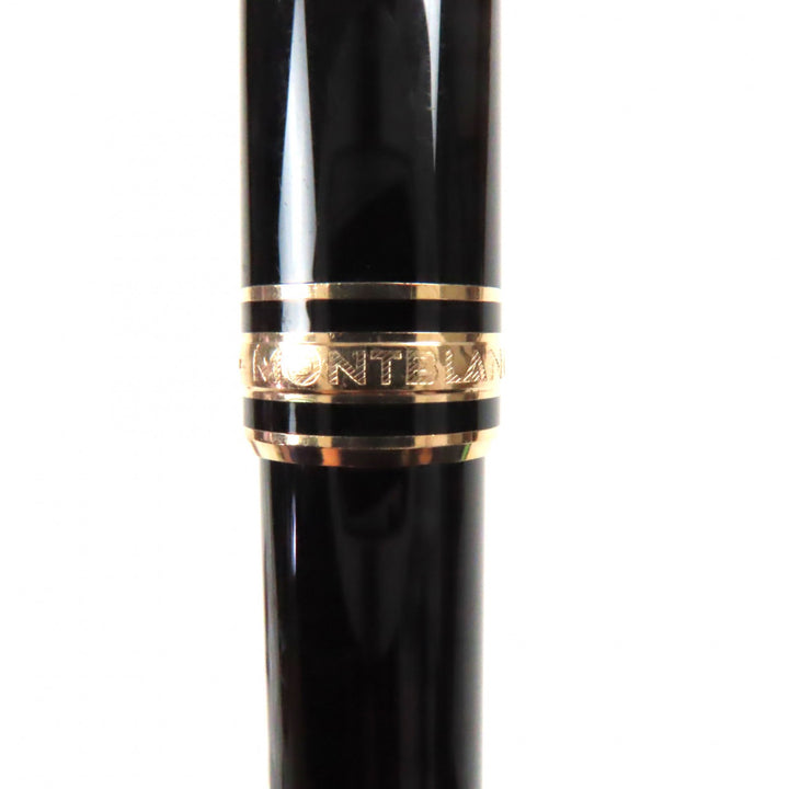 Very Good MONTBLANC Ballpoint pen Meisterstck Classic Black gold ー mens