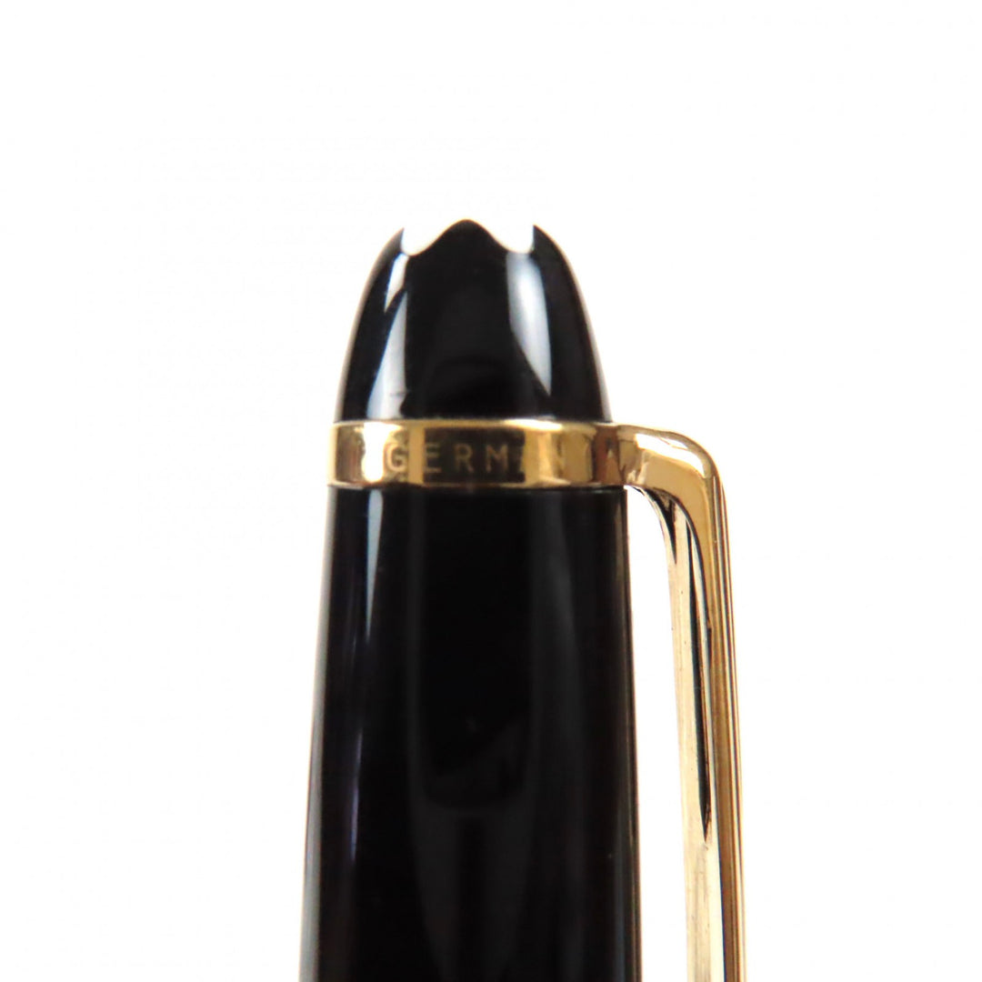 Very Good MONTBLANC Ballpoint pen Meisterstck Classic Black gold ー mens