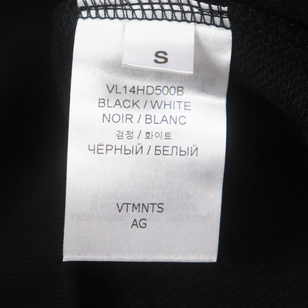 Pristine VTMNTS hoodie Embroidered hooded pullover black mens S VL14HD500B
