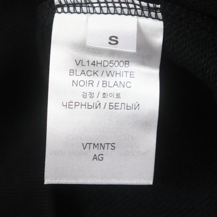 Pristine VTMNTS hoodie Embroidered hooded pullover black mens S VL14HD500B