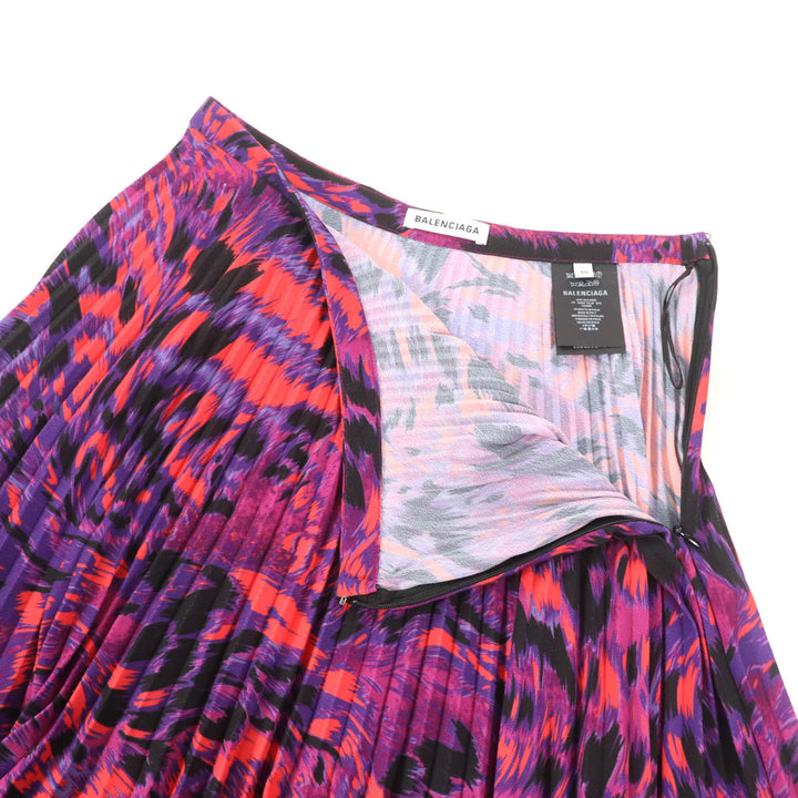 Excellent BALENCIAGA Pleated skirt Overall handle Multi polyester 34 542847