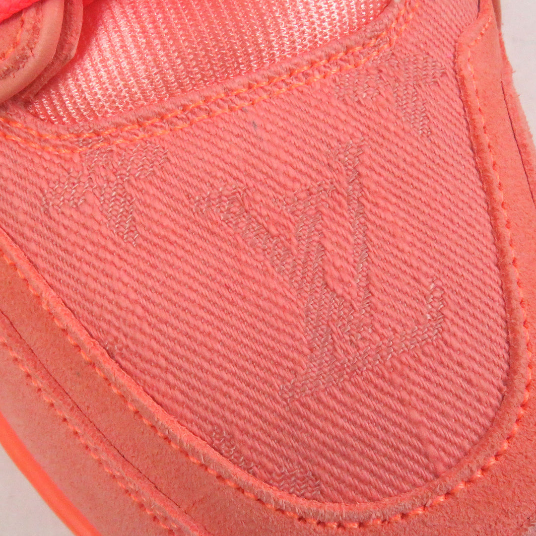 Pristine LOUIS VUITTON Low cut sneakers LV Trainer Line Monogram denim Orange