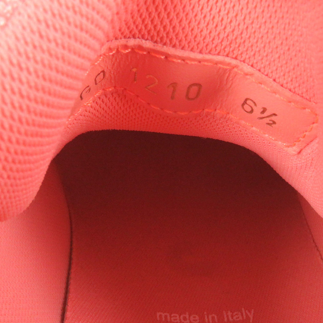 Pristine LOUIS VUITTON Low cut sneakers LV Trainer Line Monogram denim Orange