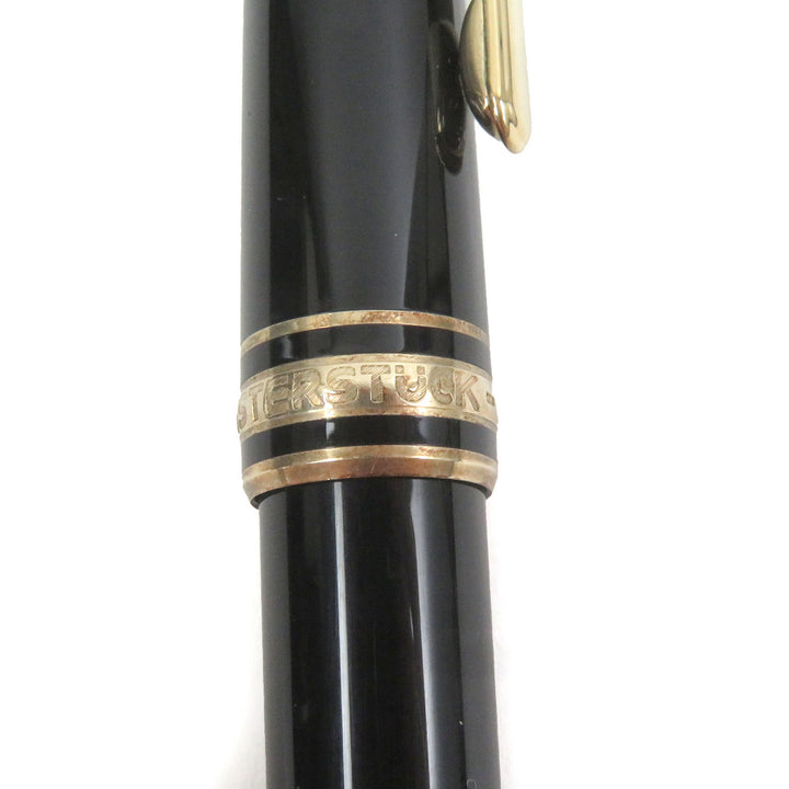 Excellent MONTBLANC Ballpoint pen Meisterstck Classic Black gold mens