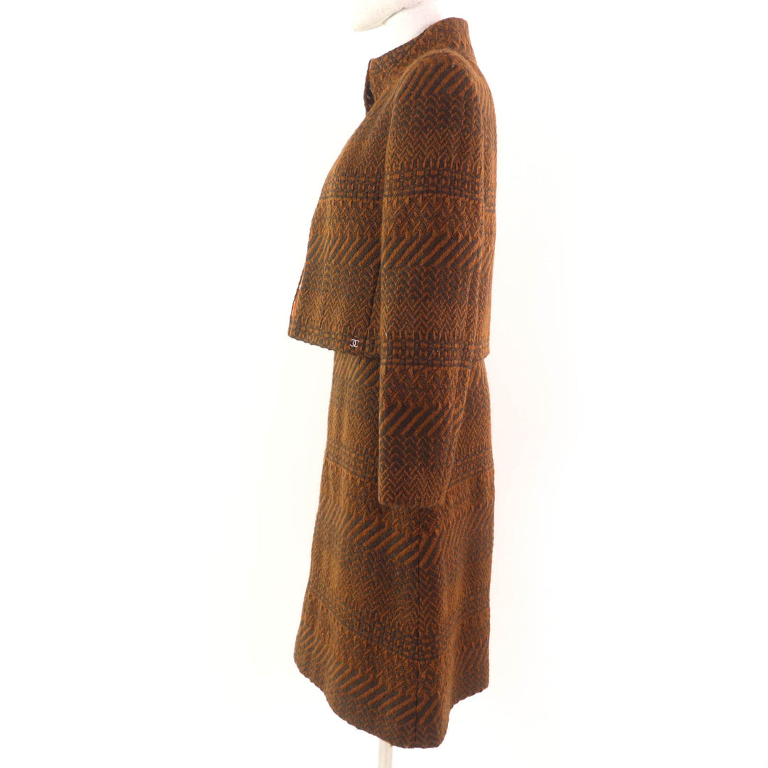 Excellent CHANEL two-piece set Brown wool Women 38 00A P16210W02649