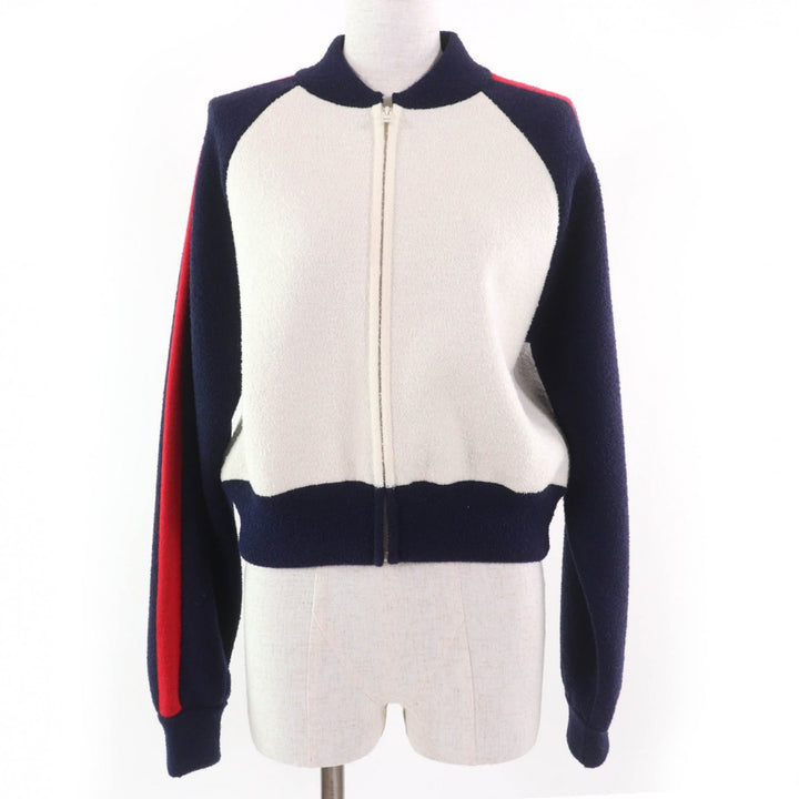 Christian Dior Jacket JA DIOR PARIS Cropped Bomber Navy white 44 144V50AM350