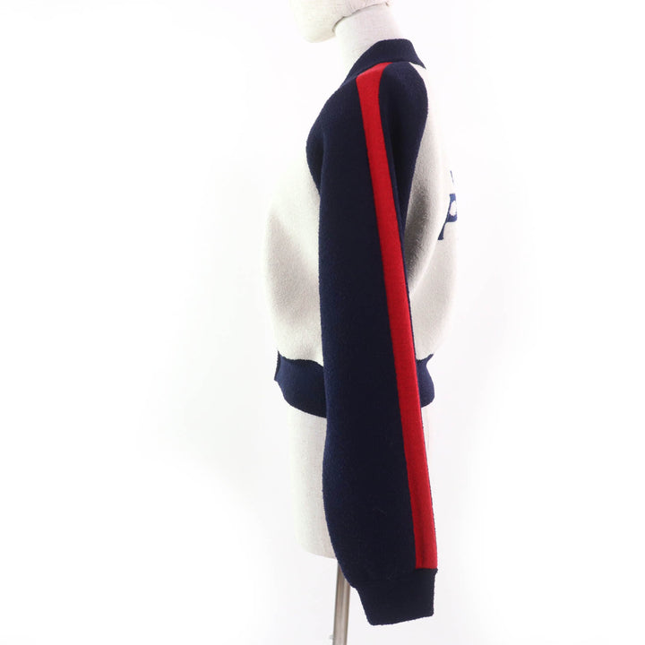 Christian Dior Jacket JA DIOR PARIS Cropped Bomber Navy white 44 144V50AM350
