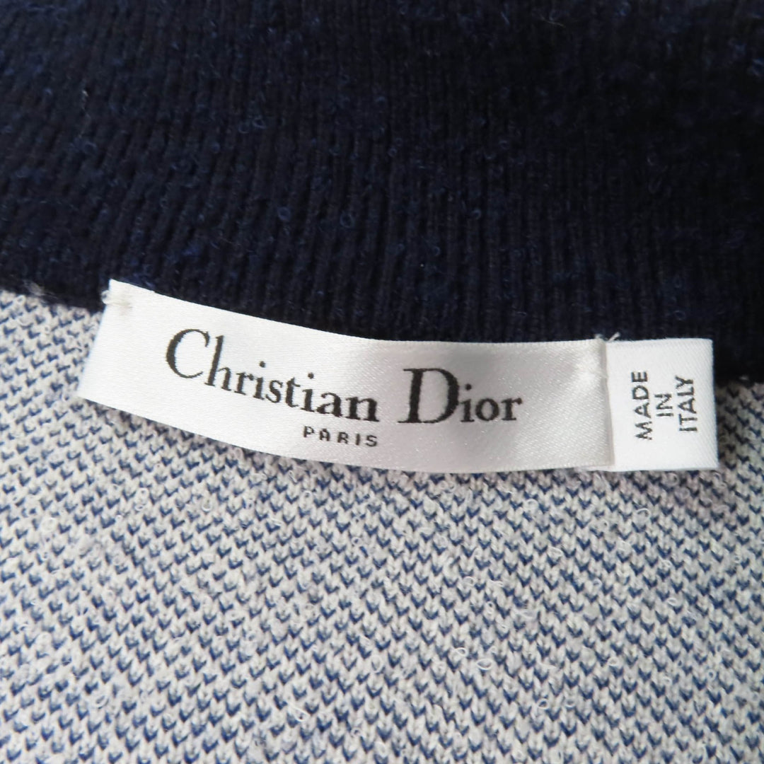 Christian Dior Jacket JA DIOR PARIS Cropped Bomber Navy white 44 144V50AM350