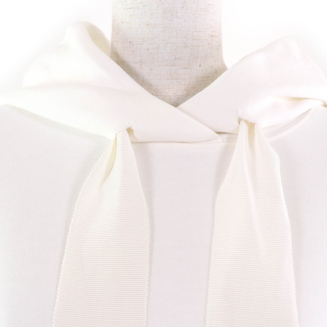 Great PATOU one piece Organic Cotton Trompe L'oeil Hoodie Dress white cotton Women S