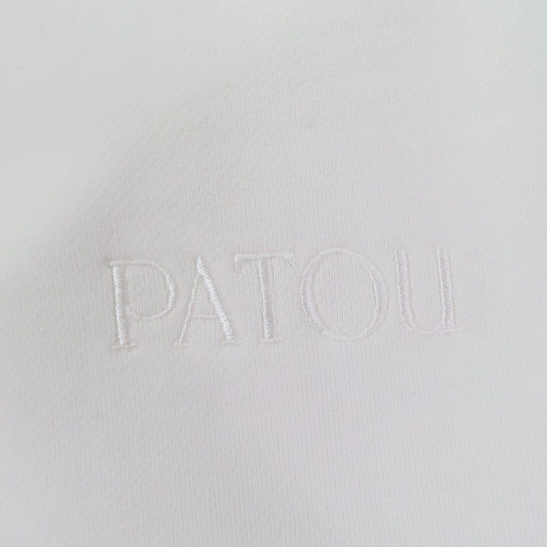 Great PATOU one piece Organic Cotton Trompe L'oeil Hoodie Dress white cotton Women S
