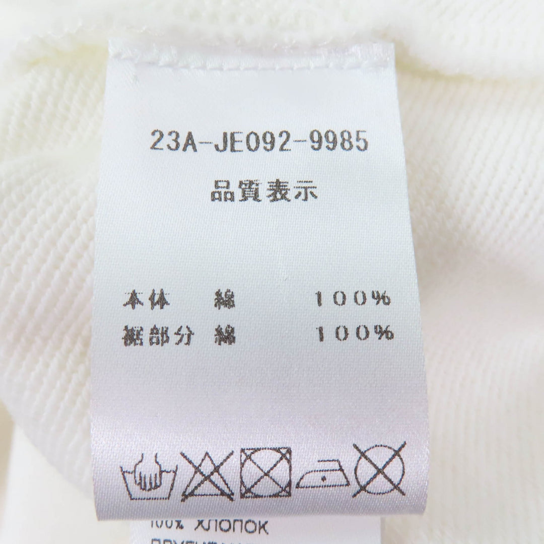 Great PATOU one piece Organic Cotton Trompe L'oeil Hoodie Dress white cotton