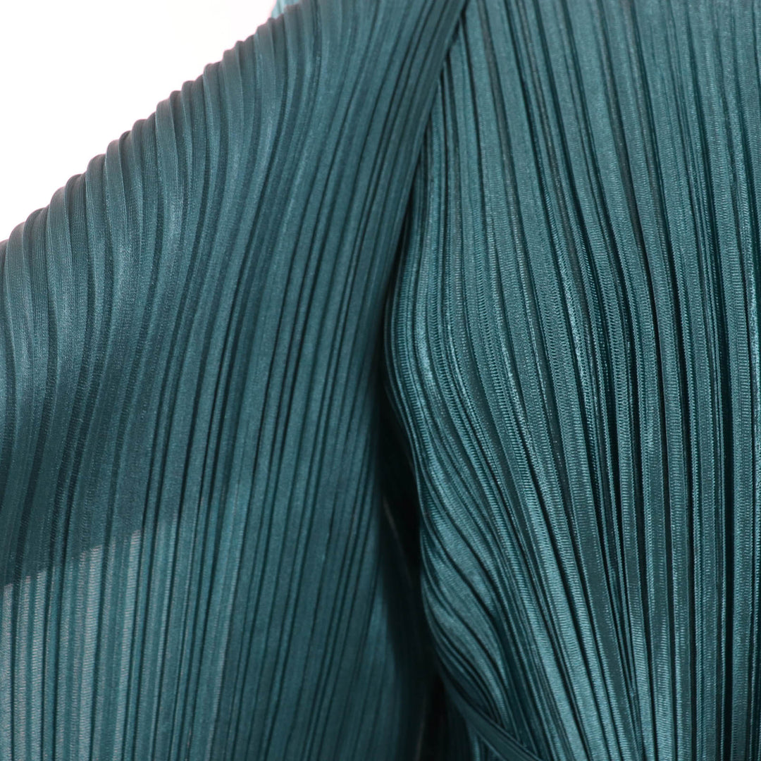 Great PLEATS PLEASE ensemble Jacket Sleeveless dress green PP51-JO128 PP51-JH125