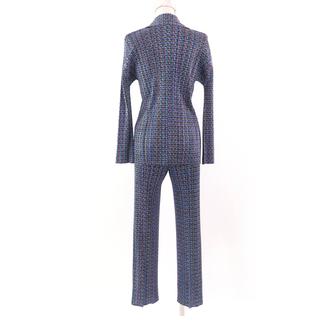 Excellent PLEATS PLEASE two-piece set Jackets and Bottoms multicolor PP43-JD892 PP43-JF893