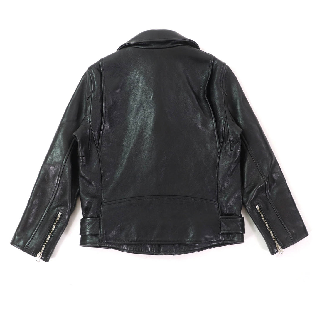 Great beautiful people Leather jacket Lamb leather black Sheep leather Kids 1735402411