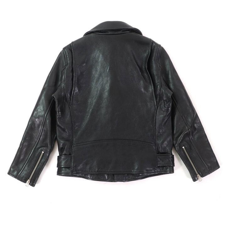 Great beautiful people Leather jacket Lamb leather black Sheep leather Kids 1735402411