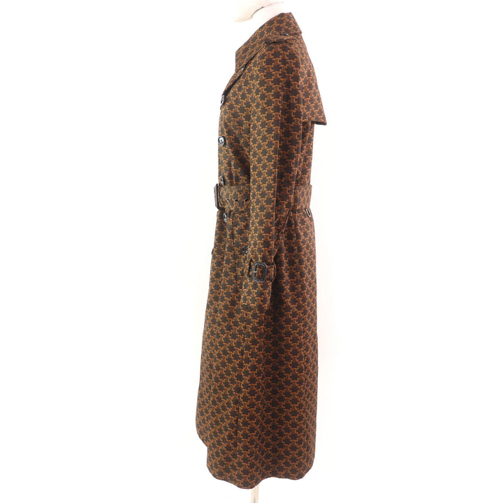 Excellent CELINE trench coat Brown cotton Women 40 2M398267M