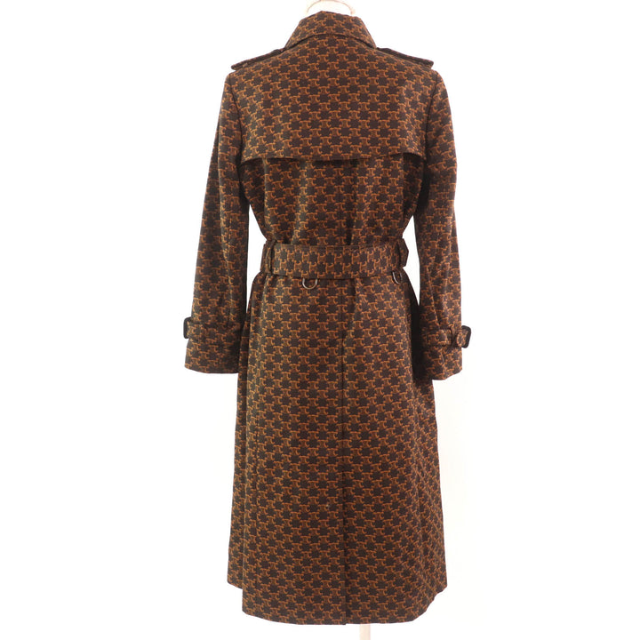 Excellent CELINE trench coat Brown cotton Women 40 2M398267M