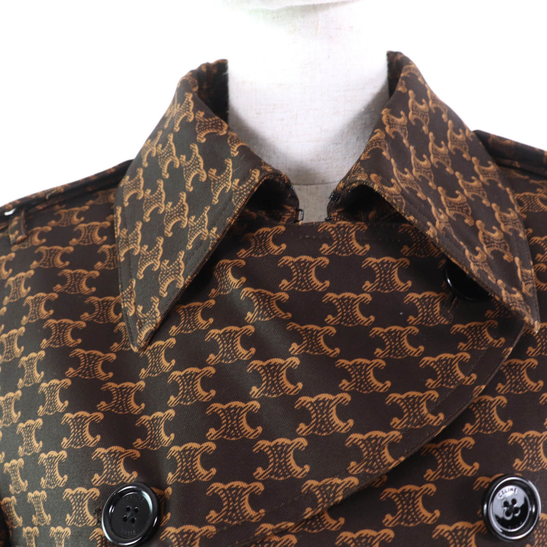 Excellent CELINE trench coat Brown cotton Women 40 2M398267M