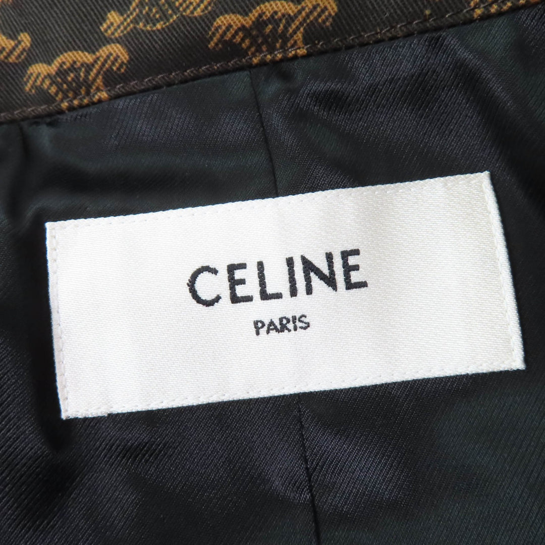 Excellent CELINE trench coat Brown cotton Women 40 2M398267M