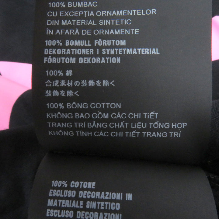 Excellent PRADA Short sleeve T-shirt Oversized Triangle Logo black cotton mens S