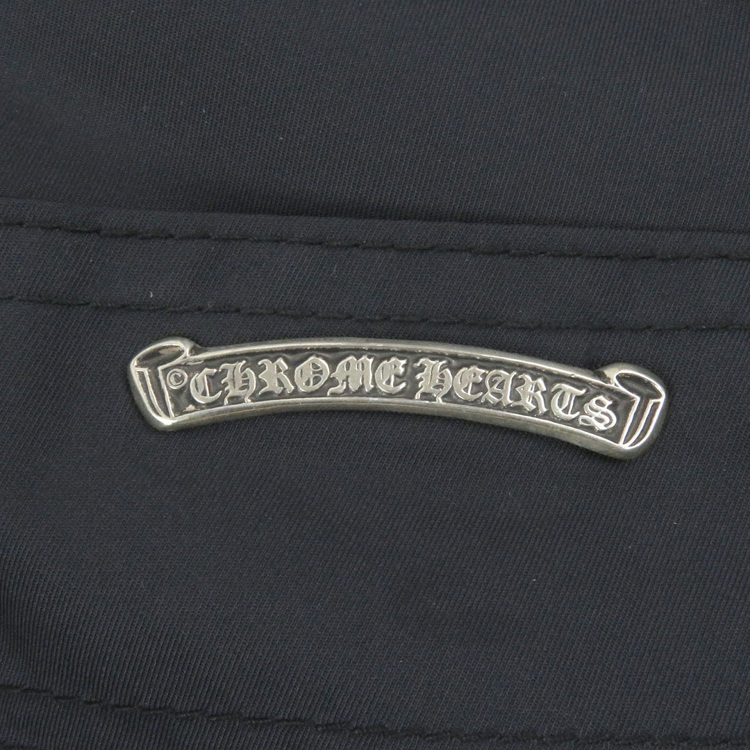 CHROME HEARTS Pants Leather switching carpenter long Nylon mens 33