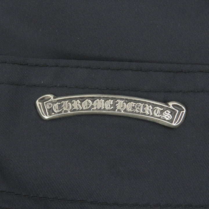 CHROME HEARTS Pants Leather switching carpenter long Nylon mens 33