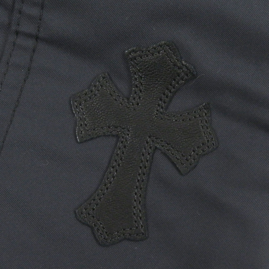CHROME HEARTS Pants Leather switching carpenter long Nylon mens 33