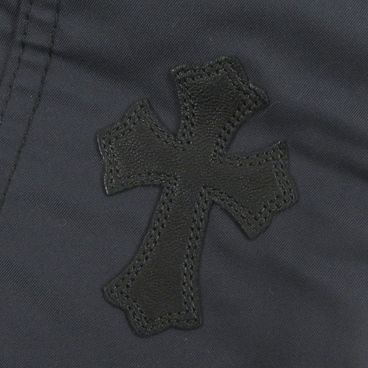 CHROME HEARTS Pants Leather switching carpenter long Nylon mens 33