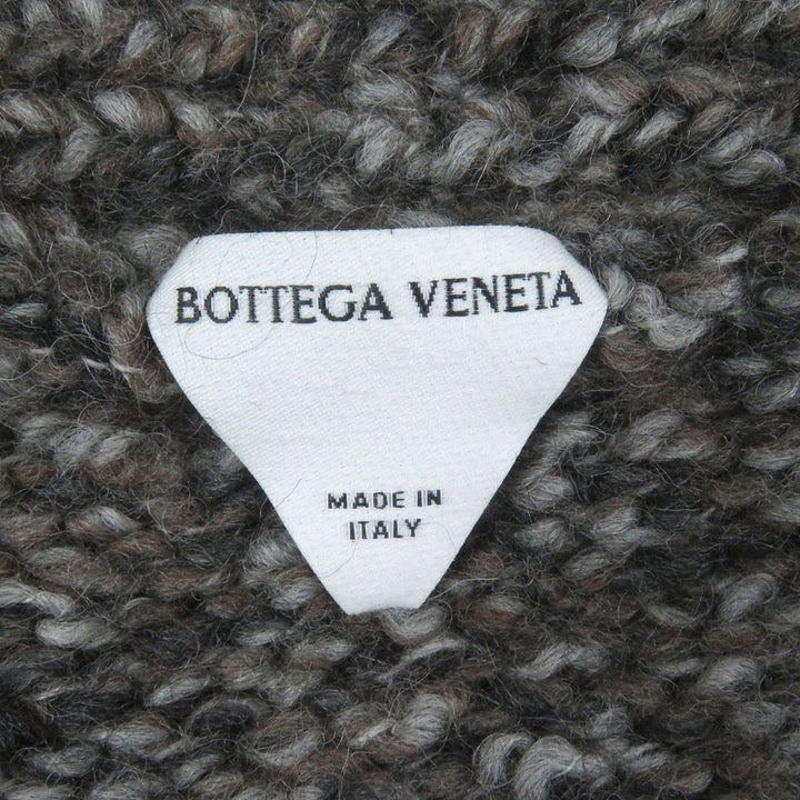 Excellent BOTTEGAVENETA cardigan shawl collar knit Brown alpaca mens M 761631