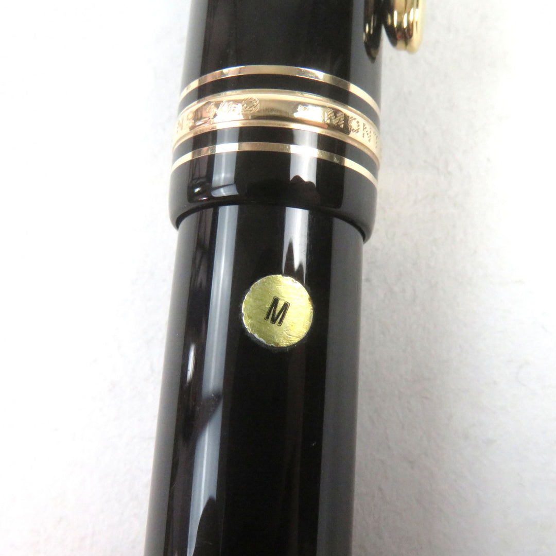 Excellent MONTBLANC fountain pen Meisterstuck 149 White Star logo engraved 18K