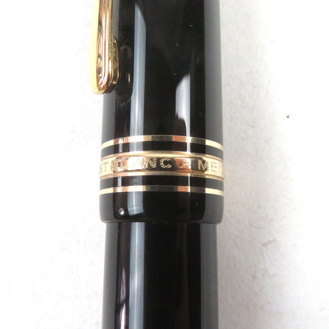Excellent MONTBLANC fountain pen Meisterstuck 149 White Star logo engraved 18K