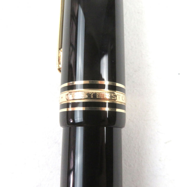 Excellent MONTBLANC fountain pen Meisterstuck 149 White Star logo engraved 18K