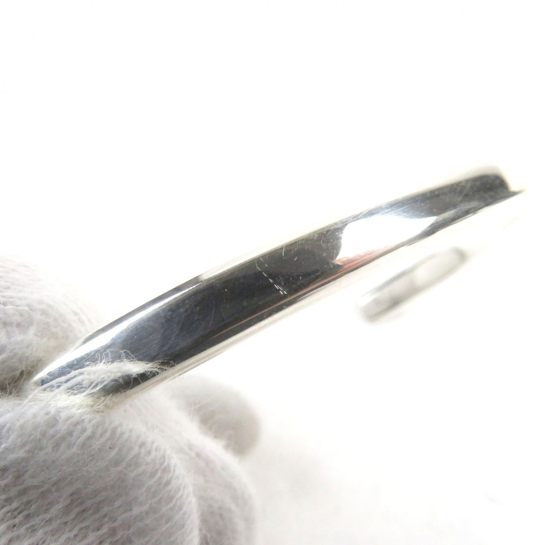 Great TIFFANY&Co. Bangle Narrow logo engraving Silver AG925 men