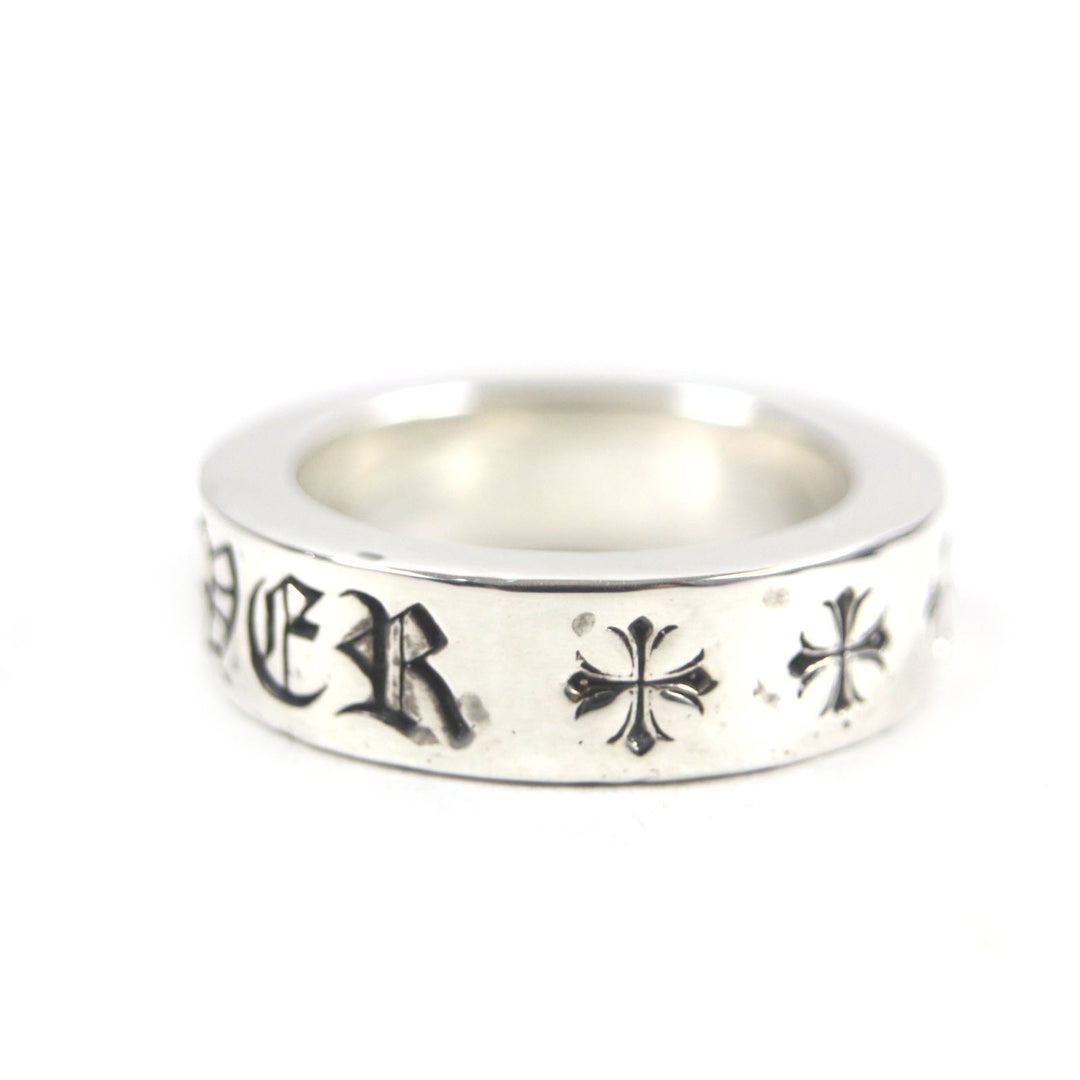 Great CHROME HEARTS Ring Spacer Ring Forever 0.2"""" Silver 925 mens