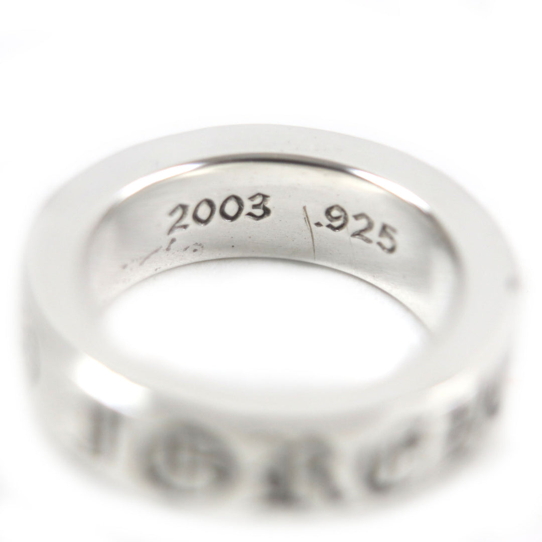 Great CHROME HEARTS Ring Spacer Ring Forever 0.2"""" Silver 925 mens