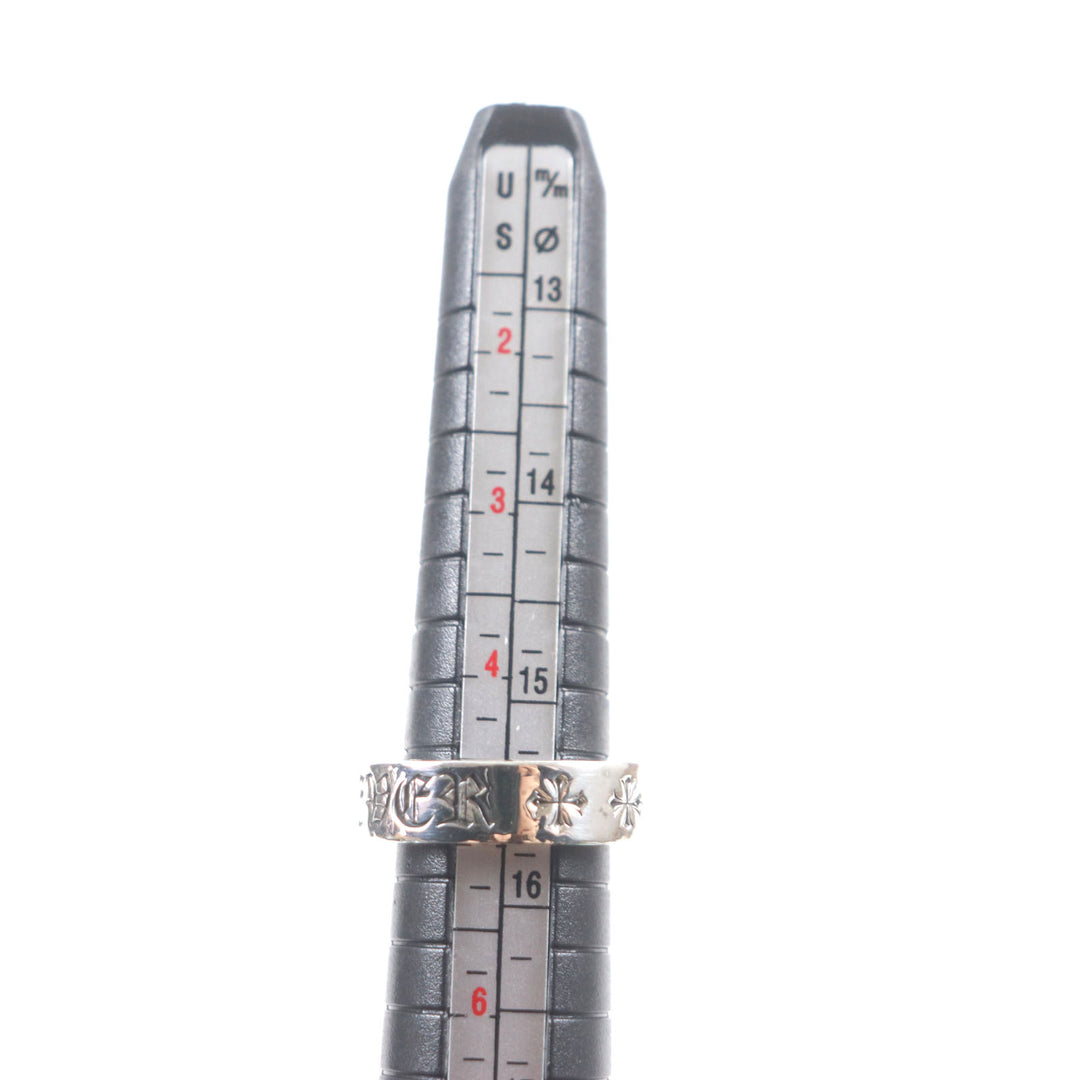 Great CHROME HEARTS Ring Spacer Ring Forever 0.2"""" Silver 925 mens