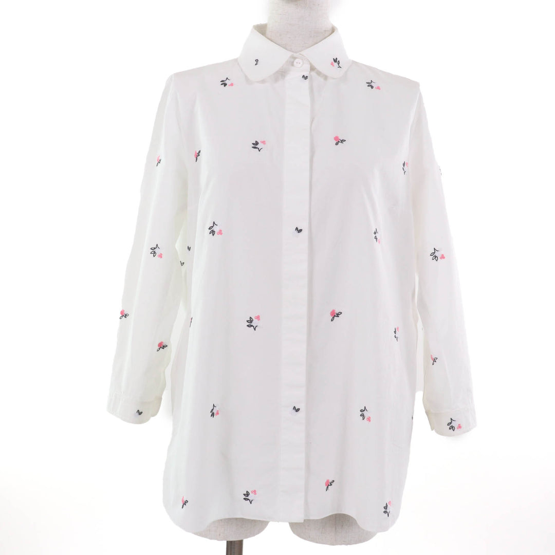 Great PATOU Long sleeve shirt Flower Embroidery Organic Cotton Baby 36
